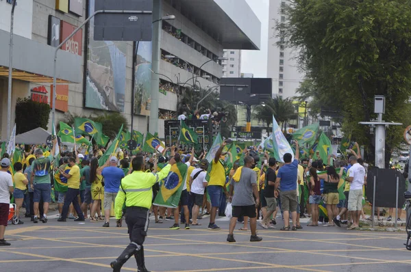 Demonstratie Door Controleerbare Gedrukte Stemming Natal Augustus 2021 Natal Brazilië — Stockfoto