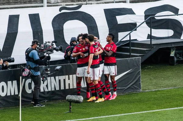 Brazilian Soccer Championship Corinthians Flamengo August 2021 Sao Paulo Brazil — Stock Photo, Image