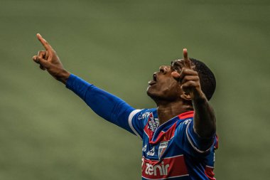 (Brezilya Futbol Şampiyonası: Palmeiras ve Fortaleza. 7 Ağustos 2021, Sao Paulo, Brezilya: Marcelo Benevenuto, Fortaleza 'dan, Brezilya' nın 15. 