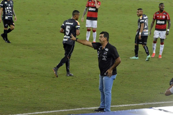 巴西杯16 Abc Rn和弗拉门戈 2021年8月5日 巴西北里约格朗德州纳塔尔 Abc Rn和弗拉门戈之间的足球比赛 8月5日 在纳塔尔 的Arena — 图库照片
