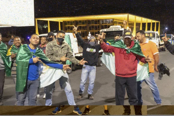 Int Lkw Fahrer Protestieren Brasilia Nach Der Ablehnung Der Gedruckten — Stockfoto