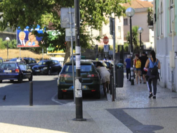 Int Κίνηση Στην Πόλη Queluz Πορτογαλία August Queluz Πορτογαλία Κίνηση — Φωτογραφία Αρχείου