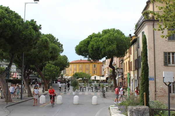 Talya Rimini Turizm Ağustos 2021 Rimini Talya Ferragosto Kutlamak Için — Stok fotoğraf