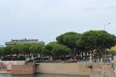 (İtalya, Rimini 'de turizm. 6 Ağustos 2021, Rimini, İtalya: Ferragosto 'yu kutlamak için geri sayım başladı ve Rimini ve Riviera konuklarını gülümseyerek karşılamaya devam ediyor..