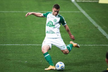 (Brezilya Futbol Şampiyonası: Gremio ve Chapecoense. 9 Ağustos 2021, Porto Alegre, Brezilya: Porto Alegre, Porto Alegre 'de Brezilya Futbol Şampiyonası' nın 15. turu için Gremio ile Chapecoense arasındaki futbol maçı, Mo Alegre 'de Arena do Gremio' da yapıldı.