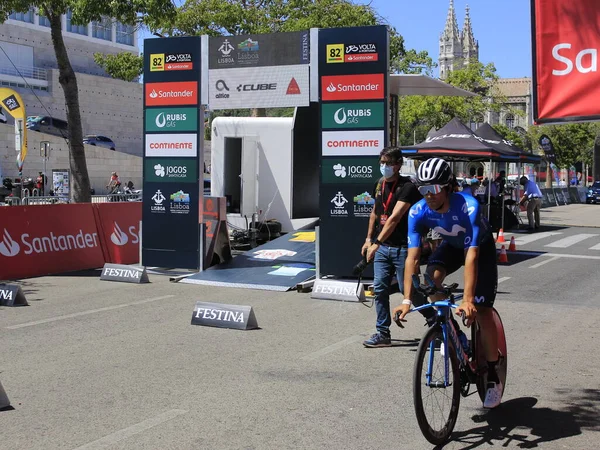 Cyklistika Vydání Volta Portugal Srpna 2021 Lisabon Portugalsko Cyklista Rafael — Stock fotografie