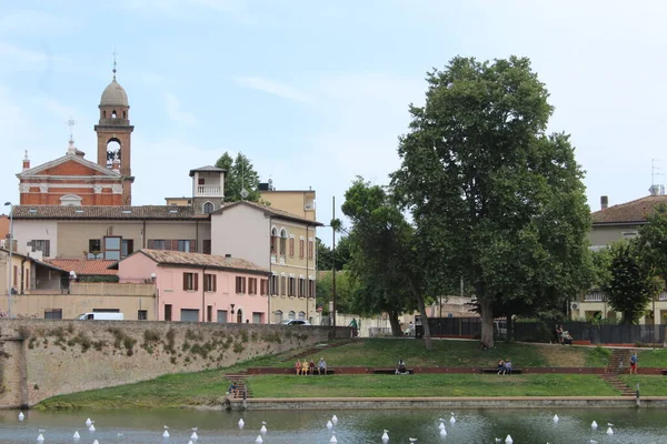 Talya Rimini Turizm Ağustos 2021 Rimini Talya Ferragosto Kutlamak Için — Stok fotoğraf