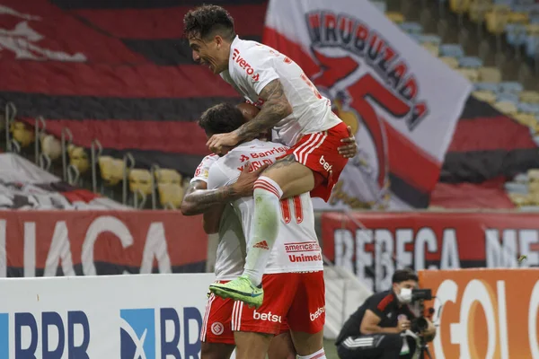 Spo Campeonato Brasileiro Futebol Flamengo Internacional Agosto 2021 Rio Janeiro — Fotografia de Stock