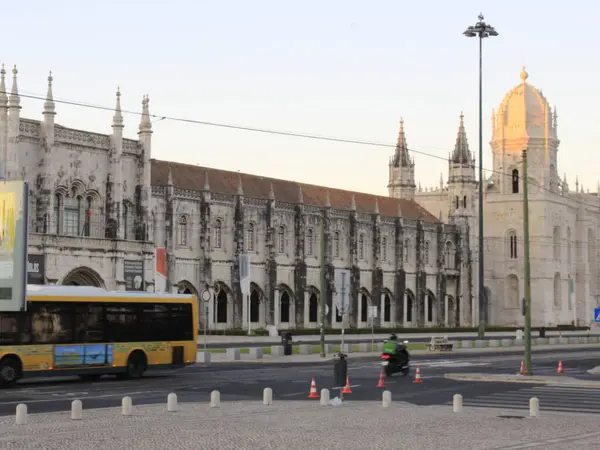 Veřejná Doprava Lisabonu Srpna 2021 Lisabon Portugalsko Pohyb Veřejnou Dopravou — Stock fotografie