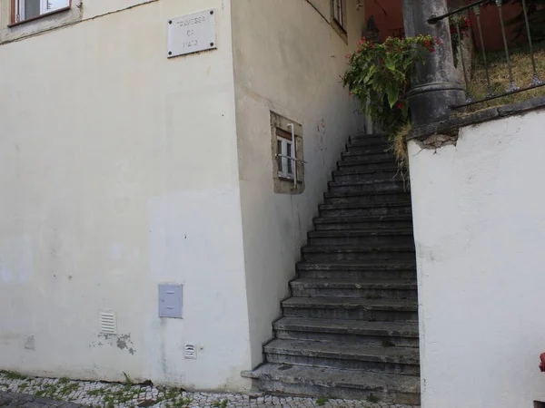 Agosto 2021 Lisboa Portugal Becos Becos Escadas São Alguns Dos — Fotografia de Stock