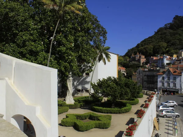 Άποψη Του National Palace Gardens Στη Sintra Πορτογαλία Αυγούστου 2021 — Φωτογραφία Αρχείου