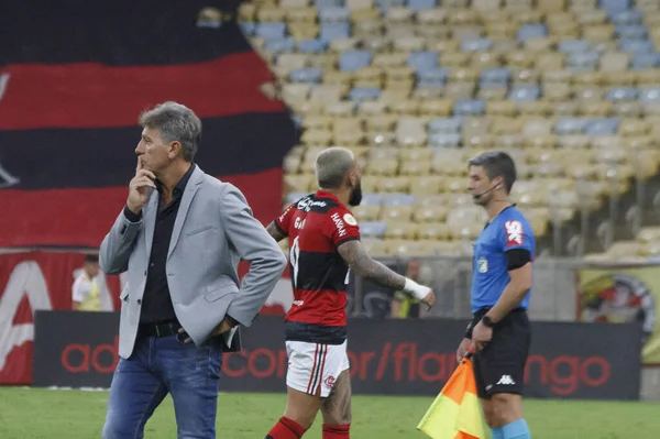 Spo Campeonato Brasileiro Futebol Flamengo Internacional Agosto 2021 Rio Janeiro — Fotografia de Stock