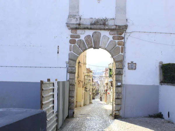 Bocage Square Setubal Portugal Bewegung Auf Dem Bocage Platz Und — Stockfoto