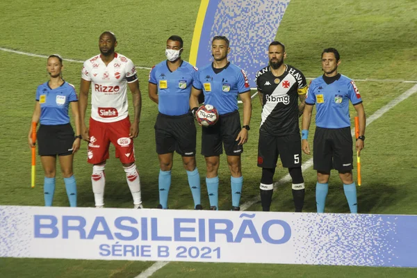 Brasilianische Fußballmeisterschaft Division Vasco Gama Und Vila Nova August 2021 — Stockfoto