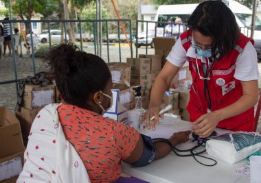 Rio de Janeiro 'daki Penha bölgesinin nüfusu için Yurttaş Eylemi. 14 Ağustos 2021, Rio de Janeiro, Brezilya: Yurttaşlık ve Düzen Yürüyüşü 14 Ağustos Cumartesi günü Rio de Janeiro, Penha 'da Vatandaşlık Eylemi düzenledi), 