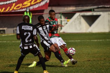 (SPO) Brezilya Futbol Şampiyonası 4. Lig: Portekizce ve Inter de Limeira. 14 Ağustos 2021, Sao Paulo, Brezilya: Portekiz ile Inter de Limeira arasındaki futbol maçı, Brezilya Futbol Şampiyonası 'nın 11. turu için geçerli.