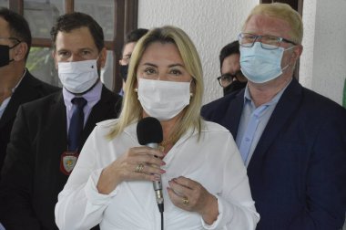 Parnamirim Cinayet Bürosu açılıyor. 16 Ağustos 2021, Parnamirim, Natal, Rio Grande do Norte, Brezilya: Parnamimim Büyükşehir Bölgesi 'ndeki DHPP' nin (Cinayet ve İnsanları Koruma Delegasyonu) açılış töreni