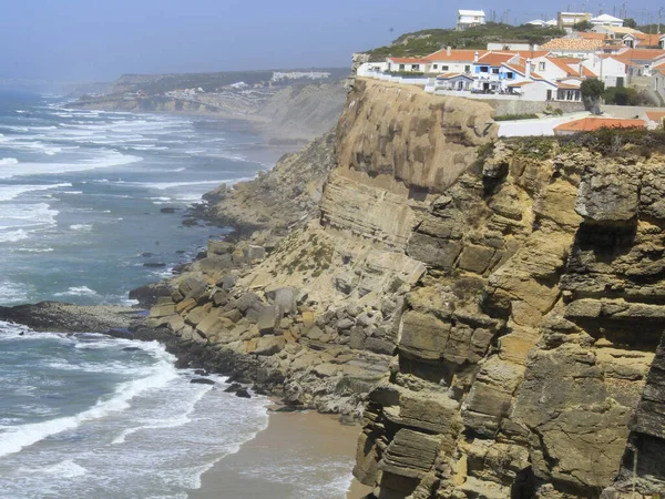 Vista Azenhas Mar Costa Portugal Agosto 2021 Sintra Portugal Vista —  Fotos de Stock