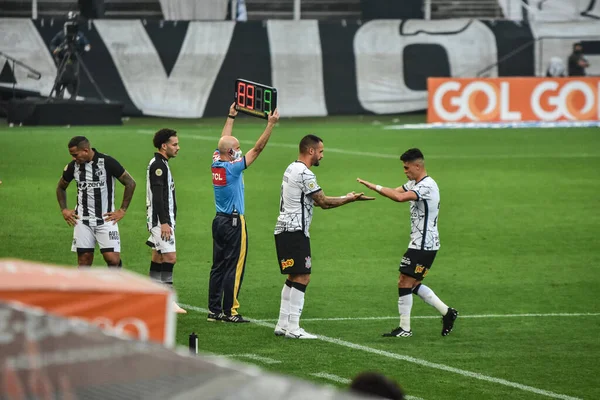 Campeonato Brasileiro Futebol Corinthians Ceara Agosto 2021 São Paulo Brasil — Fotografia de Stock