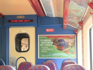 Setubal 'deki Barreiro Tren İstasyonu manzarası. 18 Ağustos 2021, Setubal, Brezilya: Barreiro Tren İstasyonu manzarası, Setubal, Çarşamba (18). Bu hat, Margem Sul do Tejo demiryolu hizmetleri arasında bir arayüz görevi görmektedir.
