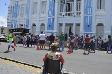 Natal 'da Poprua' nın Yas ve Dövüşü Günü. 19 Ağustos 2021, Natal, Rio Grande do Norte, Brezilya: Rio Grande do Norte eyaletindeki Sokak Nüfus Hareketi üyeleri 