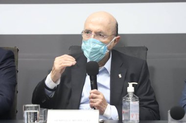 Sao Paulo 'da Rodrigo Maia' nın yemin töreni. 20 Ağustos 2021, Sao Paulo, Brezilya: Sao Paulo Valisi Joao Doria, Sao Paulo Valisi ile birlikte Rodrigo Maia 'da Proje ve Stratejik Eylem Bakanı olarak yemin etti.