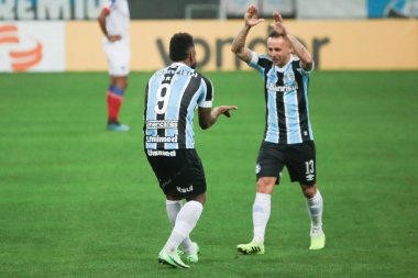 (Brezilya Futbol Şampiyonası: Gremio ve Bahia. 21 Ağustos 2021, Porto Alegre, Brezilya: Cumartesi günü Porto Alegre 'deki Arena do Gremio Stadyumu' nda oynanan Brezilya Futbol Şampiyonası 'nın 17. 