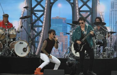 Central Park 'taki mezuniyet konseri. 21 Ağustos 2021, New York, ABD: The We LoVE NYC: New York 'taki büyük Central Park çimlerinde düzenlenen eve dönüş konseri