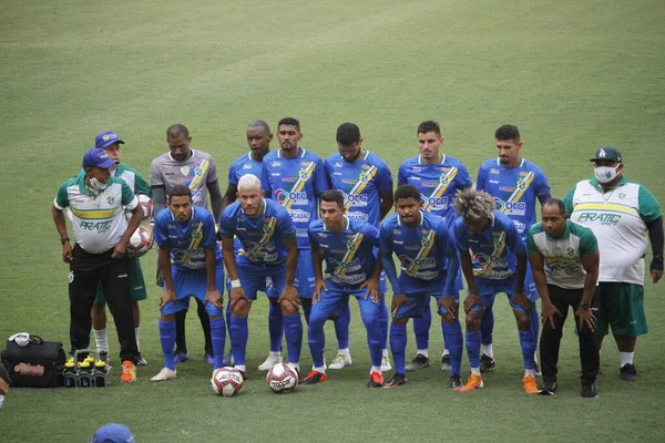 Spo Brazilský Fotbalový Šampionát Divize Portuguesa Altos Srpna 2021 Manaus — Stock fotografie