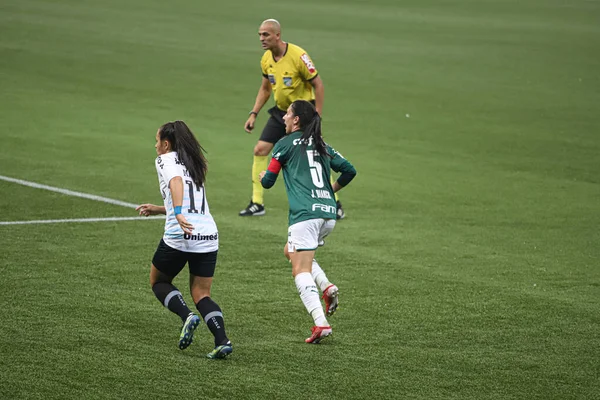 Βραζιλιάνικο Πρωτάθλημα Ποδοσφαίρου Γυναικών Palmeiras Και Gremio Αυγούστου 2021 Σάο — Φωτογραφία Αρχείου