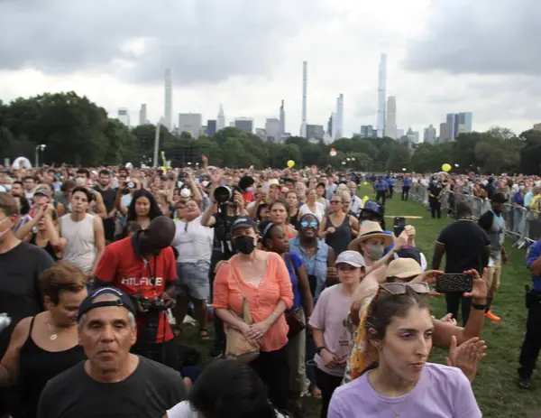 Hemkomstkonserten Central Park Augusti 2021 New York Usa Love Nyc — Stockfoto