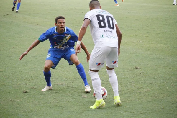 Spo Brasiliens Fotbollsmästerskap Divisionen Portuesa Och Altos Augusti 2021 Manaus — Stockfoto