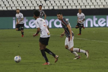 Brezilya Kupası Çeyrek Finali: Fluminense ve Atletico-MG. 26 Ağustos 2021, Rio de Janeiro, Brezilya: Brezilya Kupası 'nın ilk ayağı için geçerli olan Fluminense ve Atletico-MG arasındaki futbol maçı, Rio de Janeiro' daki Nilton Santos Stadyumu 'nda yapıldı.