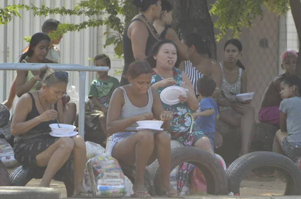 Los Residentes Comunitarios Natal Reciben Donaciones Proyectos Sociales Agosto 2021 — Foto de Stock