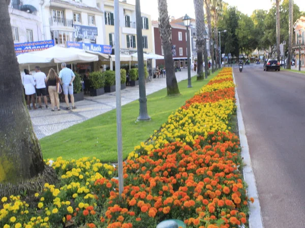 August 2021 Cascais Portugal Bewegung Der Menschen Der Stadt Cascais — Stockfoto