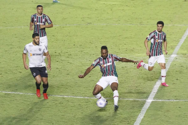 Campeonato Brasileiro Futebol Fluminense Atlético Agosto 2021 Rio Janeiro Brasil — Fotografia de Stock