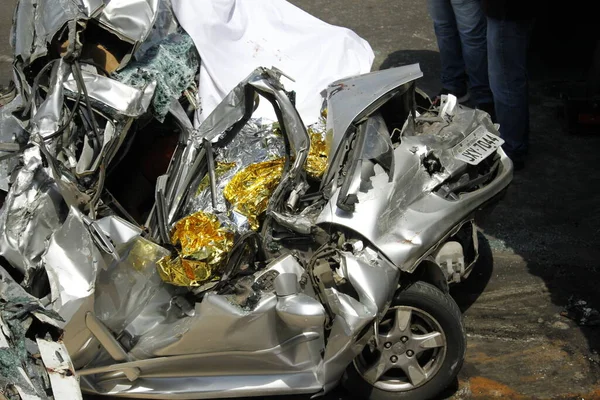 Dos Mujeres Mueren Accidente Coche Manaus Agosto 2021 Manaus Amazonas —  Fotos de Stock