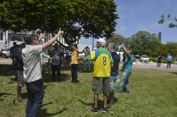 Bolsonaro Anhänger Protestieren Natal Gegen Den Ehemaligen Präsidenten Lula August — Stockfoto