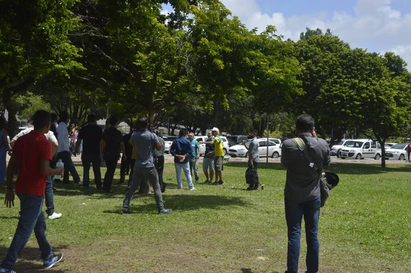 Partidarios Bolsonaro Protestan Contra Expresidente Lula Natal Agosto 2021 Natal —  Fotos de Stock