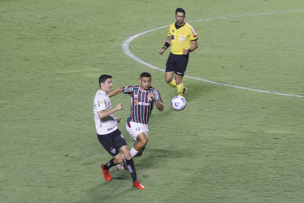 Campeonato Brasileiro Futebol Fluminense Atlético Agosto 2021 Rio Janeiro Brasil — Fotografia de Stock