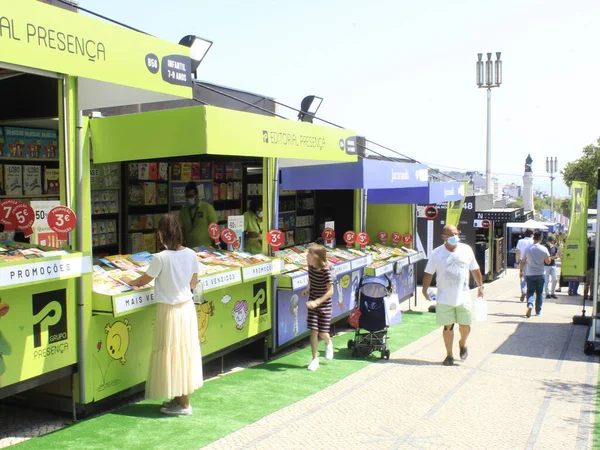 Abertura Feira Livro Lisboa Agosto 2021 Lisboa Portugal Movimento Público — Fotografia de Stock