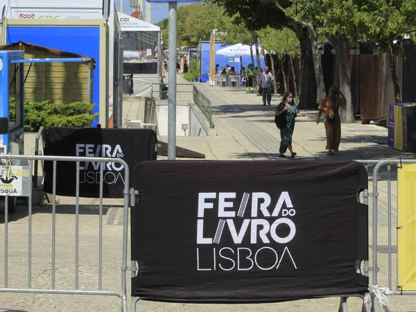 Opening Van Boekenbeurs Van Lissabon Augustus 2021 Lissabon Portugal Openbare — Stockfoto
