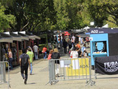 Lizbon Kitap Fuarı 'nın açılışı. 26 Ağustos 2021, Lizbon, Portekiz: Bu yılki Lizbon Kitap Fuarı 'nda 26 Ağustos - 12 Eylül Perşembe tarihleri arasında Portekiz' in Eduardo VII.