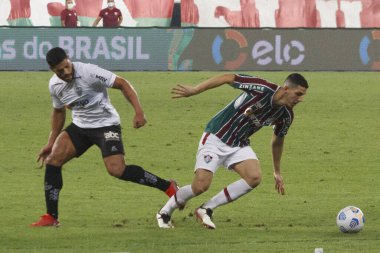  Brezilya Kupası Çeyrek Finali: Fluminense ve Atletico-MG. 26 Ağustos 2021, Rio de Janeiro, Brezilya: Fred 'in Fluminense' den attığı golün kutlanması, Fluminense ve Atletico-MG arasında oynanan futbol maçı sırasında