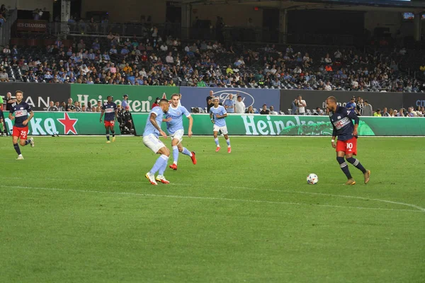 Major League Soccer Mellan Nycfc Och New England Augusti 2021 — Stockfoto