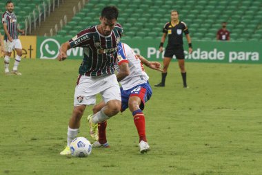 Brezilya Futbol Şampiyonası: Fluminense ve Bahia. 30 Ağustos 2021, Rio de Janeiro, Brezilya: Rio de Janeiro 'daki Maracana Stadyumu' nda düzenlenen Brezilya Futbol Şampiyonası 'nın 18. turu için geçerli olan Fluminense ile Bahia arasındaki futbol maçı
