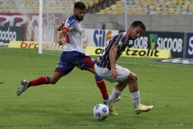 Brezilya Futbol Şampiyonası: Fluminense ve Bahia. 30 Ağustos 2021, Rio de Janeiro, Brezilya: Rio de Janeiro 'daki Maracana Stadyumu' nda düzenlenen Brezilya Futbol Şampiyonası 'nın 18. turu için geçerli olan Fluminense ile Bahia arasındaki futbol maçı