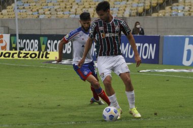 Brezilya Futbol Şampiyonası: Fluminense ve Bahia. 30 Ağustos 2021, Rio de Janeiro, Brezilya: Rio de Janeiro 'daki Maracana Stadyumu' nda düzenlenen Brezilya Futbol Şampiyonası 'nın 18. turu için geçerli olan Fluminense ile Bahia arasındaki futbol maçı