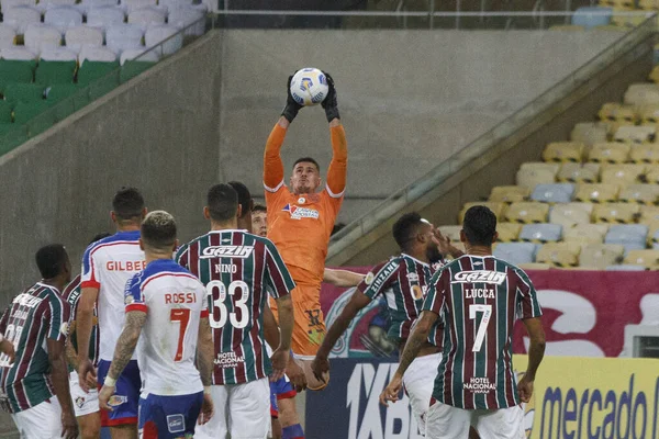 Campeonato Brasileiro Futebol Fluminense Bahia Agosto 2021 Rio Janeiro Brasil — Fotografia de Stock