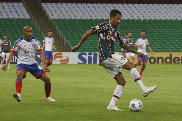 Campeonato Brasileiro Futebol Fluminense Bahia Agosto 2021 Rio Janeiro Brasil — Fotografia de Stock